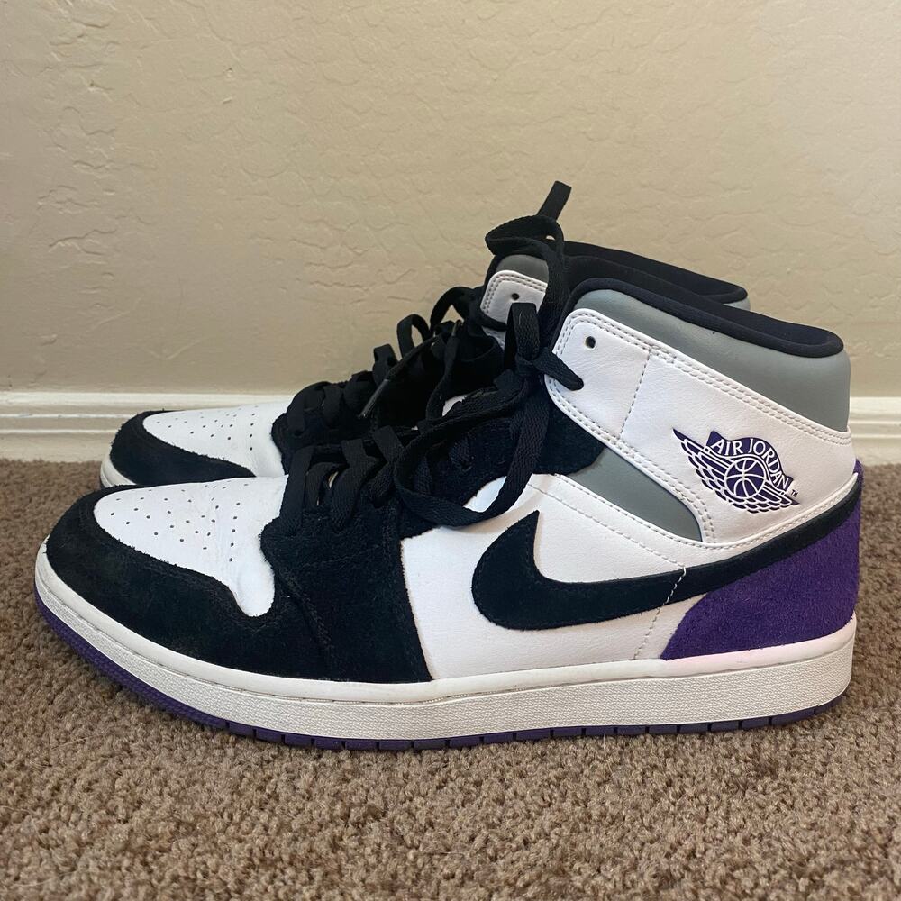 Nike Air Jordan 1 Mid SE Varsity Purple Mens Size 11.5 Shoes Sneakers Basketball - Picture 8 of 8